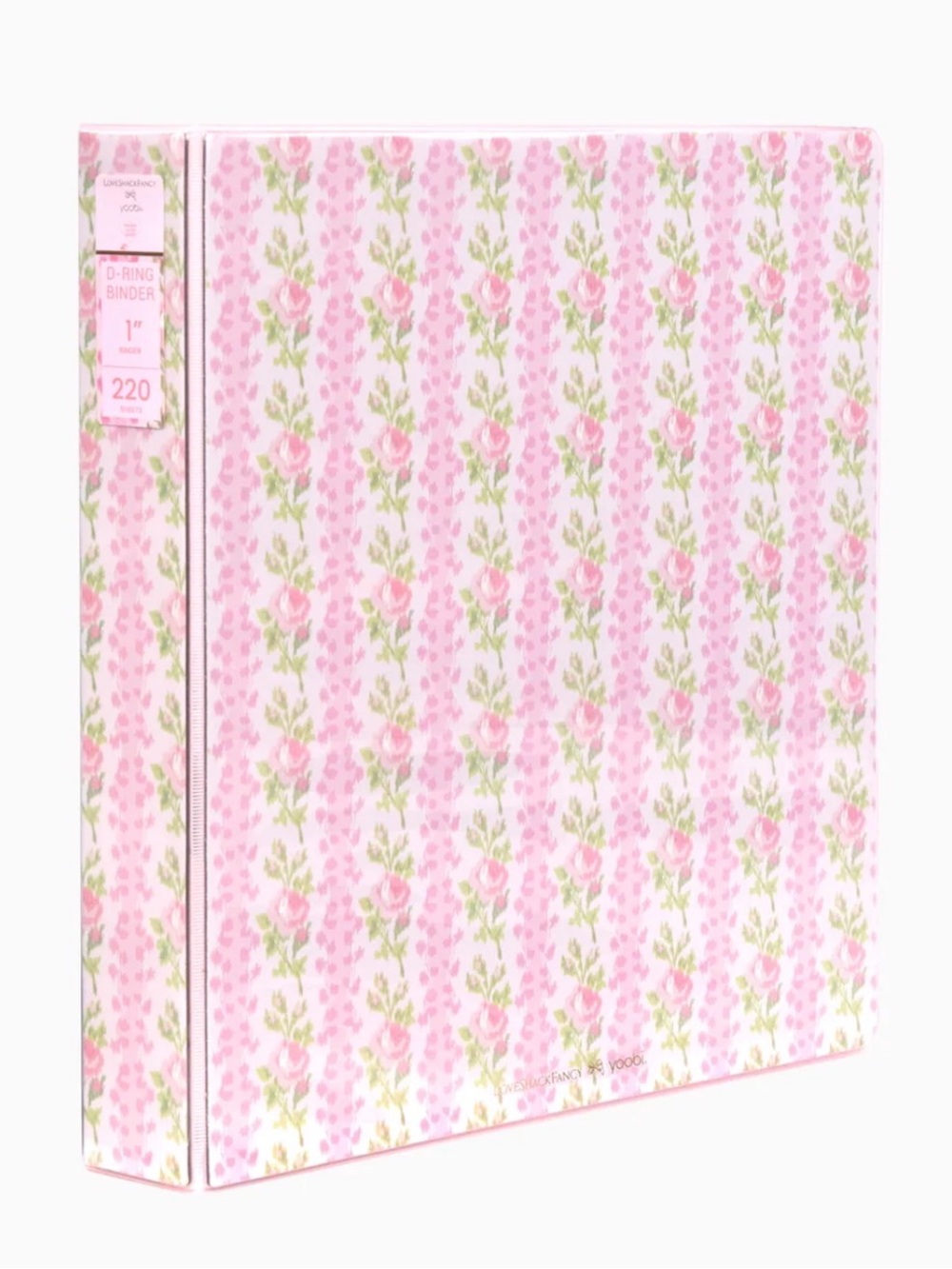 🎀LoveShackFancy │ Yoobi Blooming Heirloom 1" Binder With 5Tab Dividers + Sticker